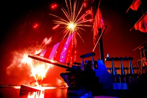 Fireworks On Lake LEGOLAND Fl7x5