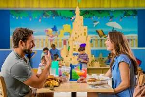 Parents Eat at Sandy's Castle Restaurant