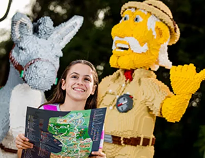 Kid at LEGOLAND Florida Guest Services